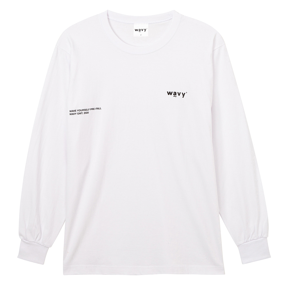 wavy logo t-shirt (white)